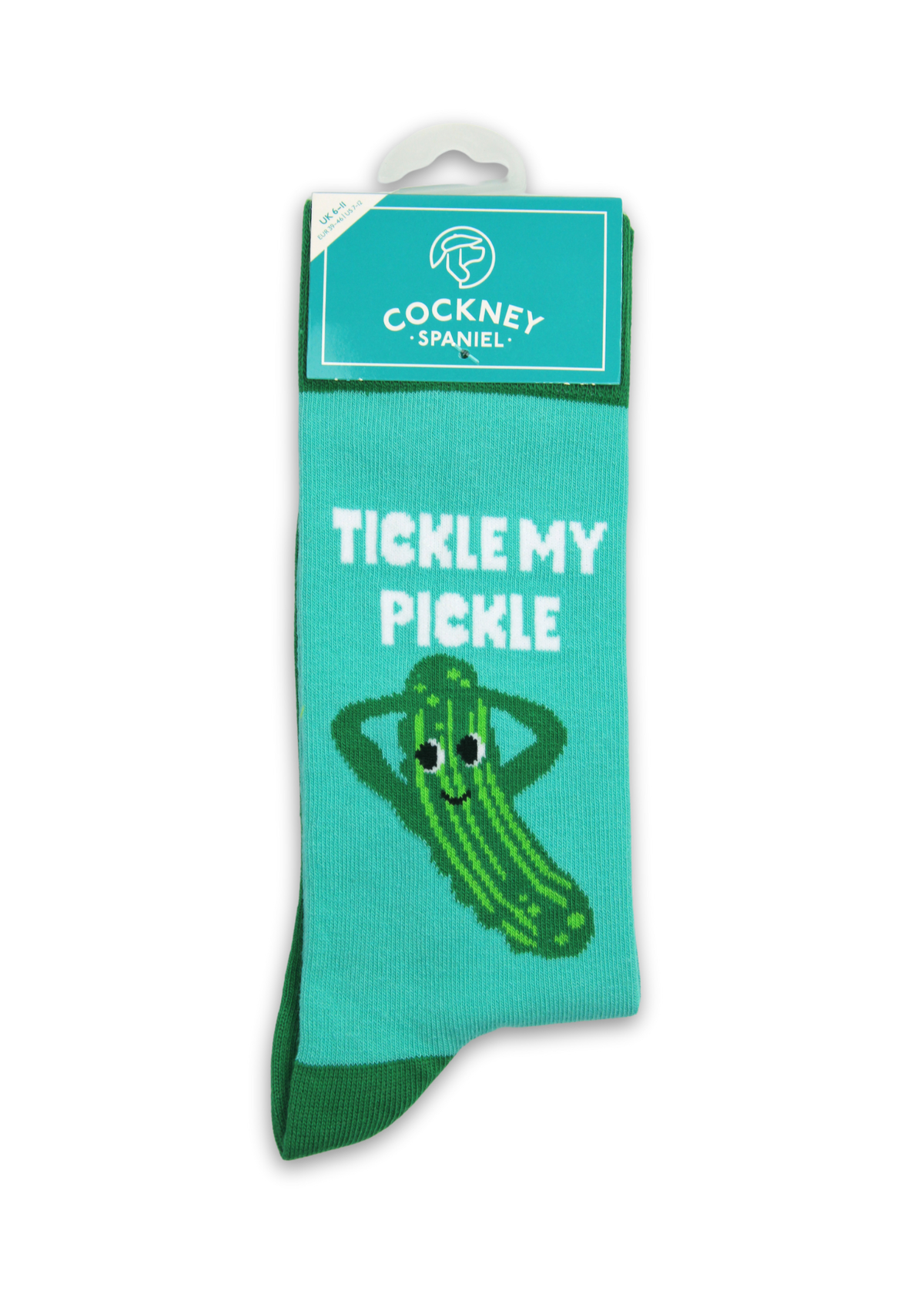 Tickle my pickle - funny Valentine's socks | Laughing Sisters UK