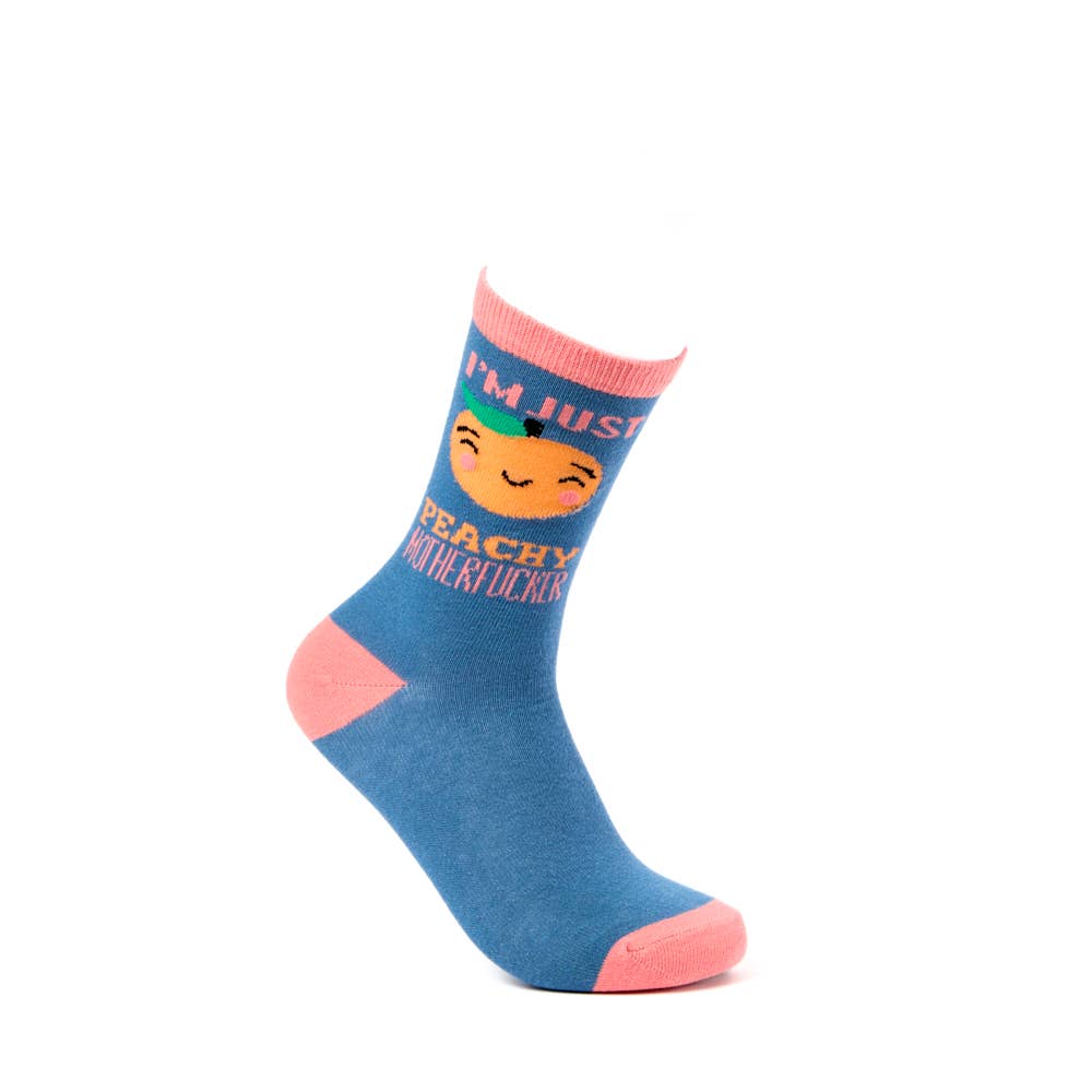 Peachy Motherfucker Sweary Women's Socks | Laughing Sisters UK