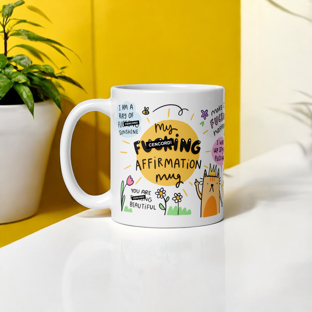 My Fucking Affirmation Mug - motivational self care gift | Laughing Sisters UK