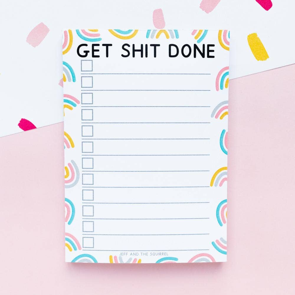 Get Shit Done Memo Notepad | Laughing Sisters UK