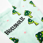 Broccoholic funny socks for vegans | Laughing Sisters UK
