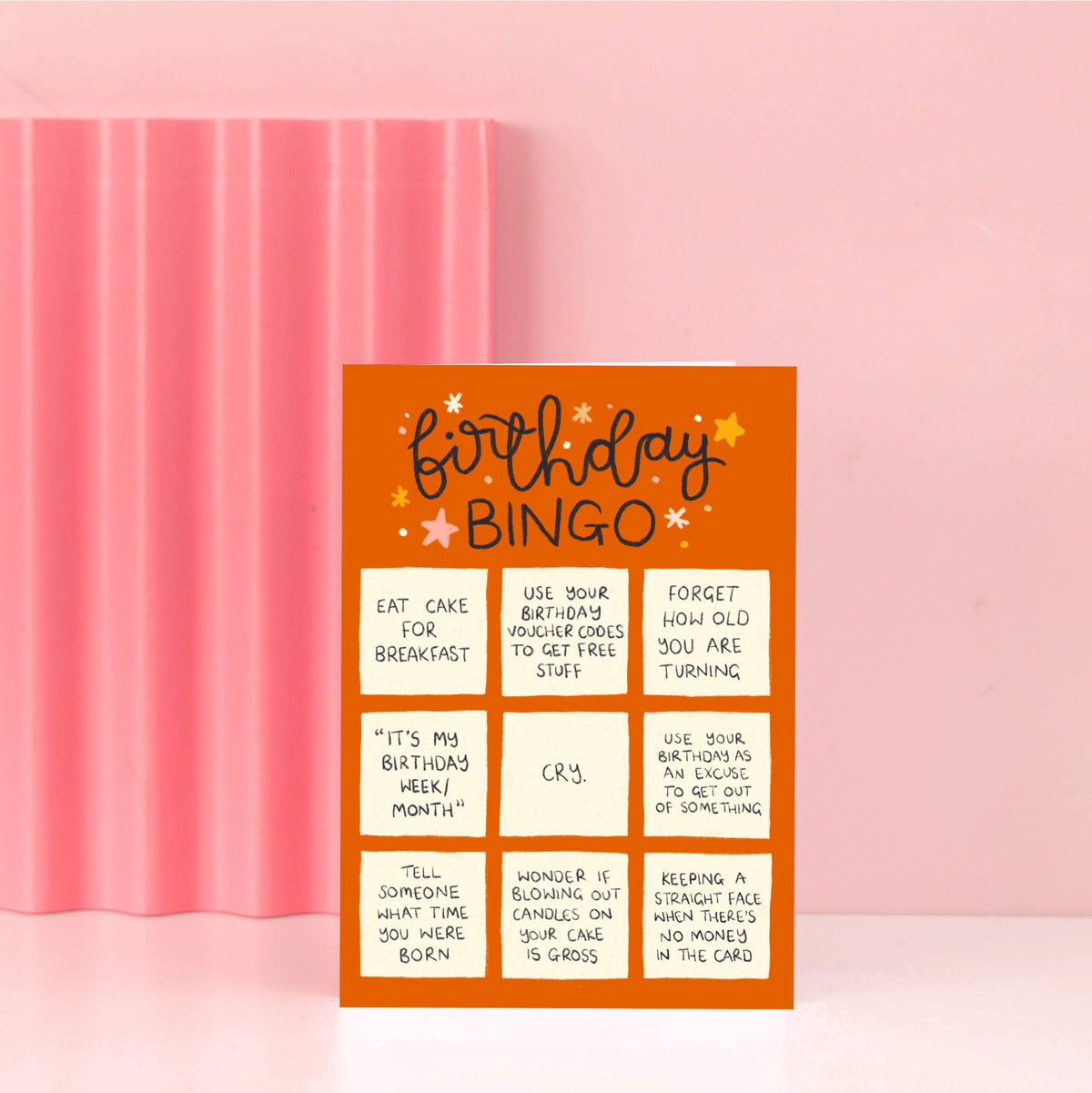 Birthday Bingo - funny birthday card by Oh Laura | Laughing Sisters UK