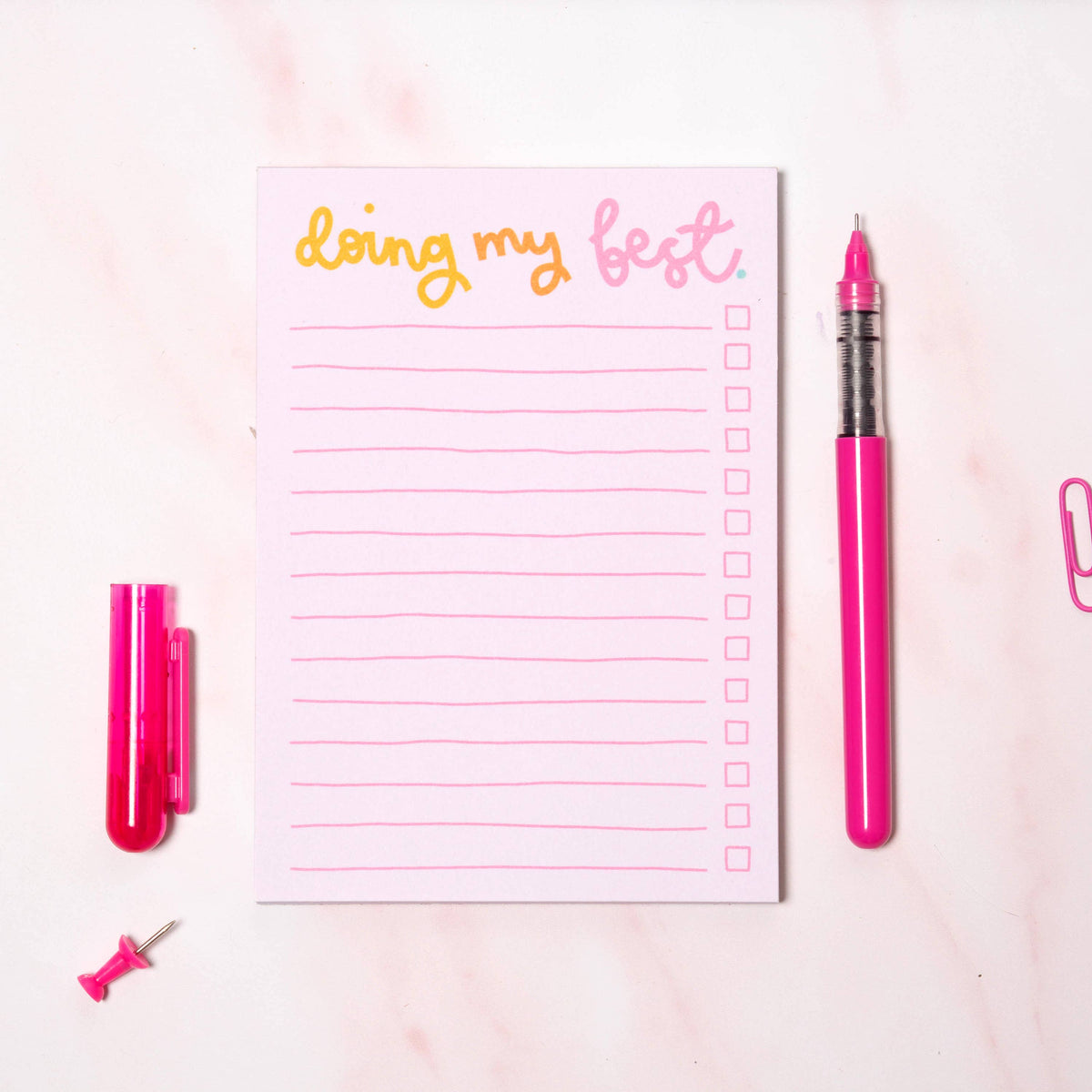 Doing my best A6 list notepad stationery gift | Laughing Sisters UK