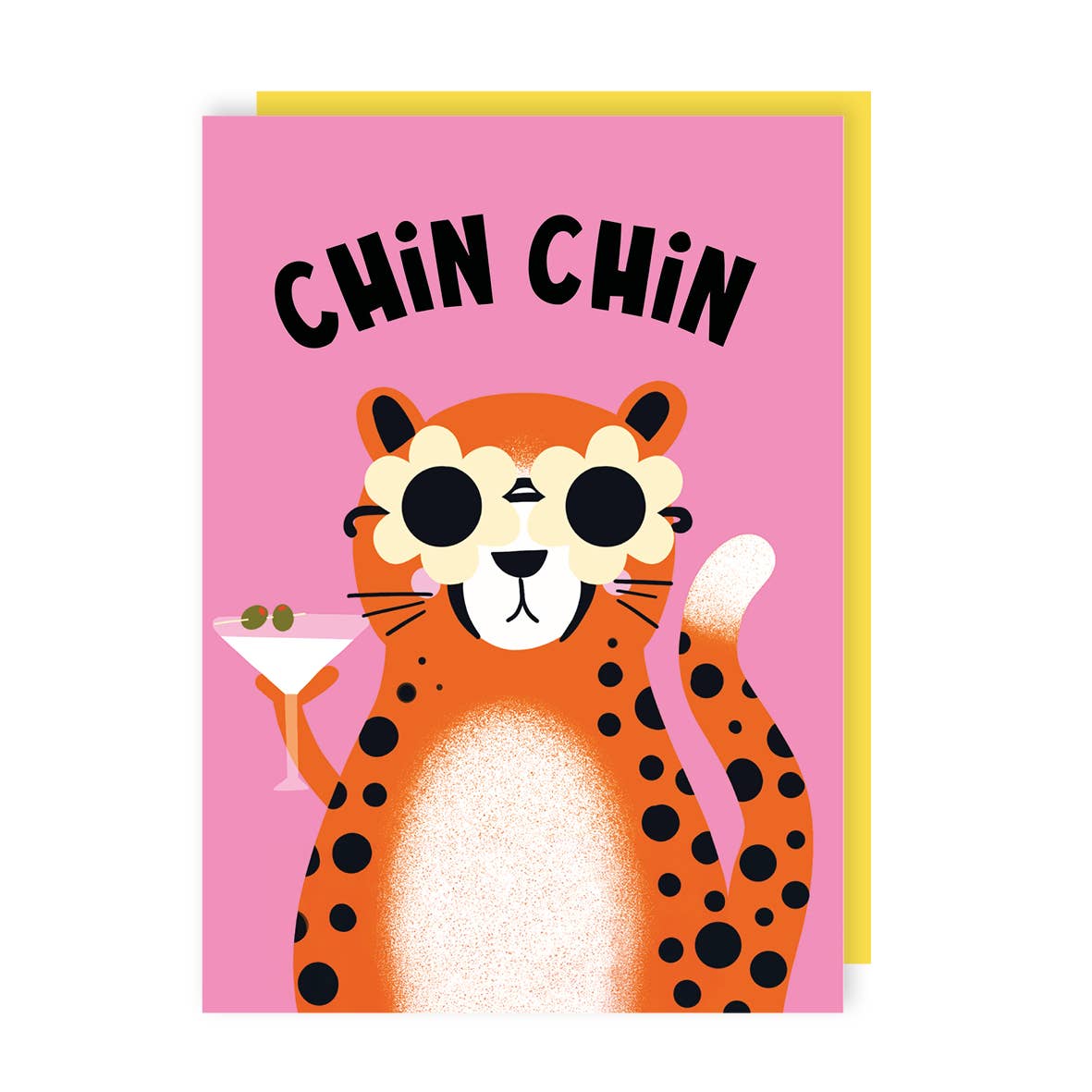Chin Chin Leopard Birthday Card | Laughing Sisters UK