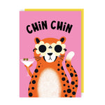 Chin Chin Leopard Birthday Card | Laughing Sisters UK