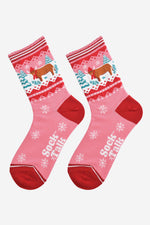Winter Highland Cow Women's Bamboo Socks | Laughing Sisters UK