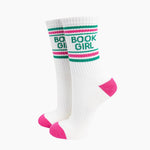 Book Girl - Organic Cotton Women's Sports Socks. Gifts for book lovers | Laughing Sisters UK