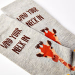 Wind your neck in giraffe socks | Laughing Sisters UK