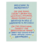 Welcome to Menopause - funny card | Laughing Sisters UK