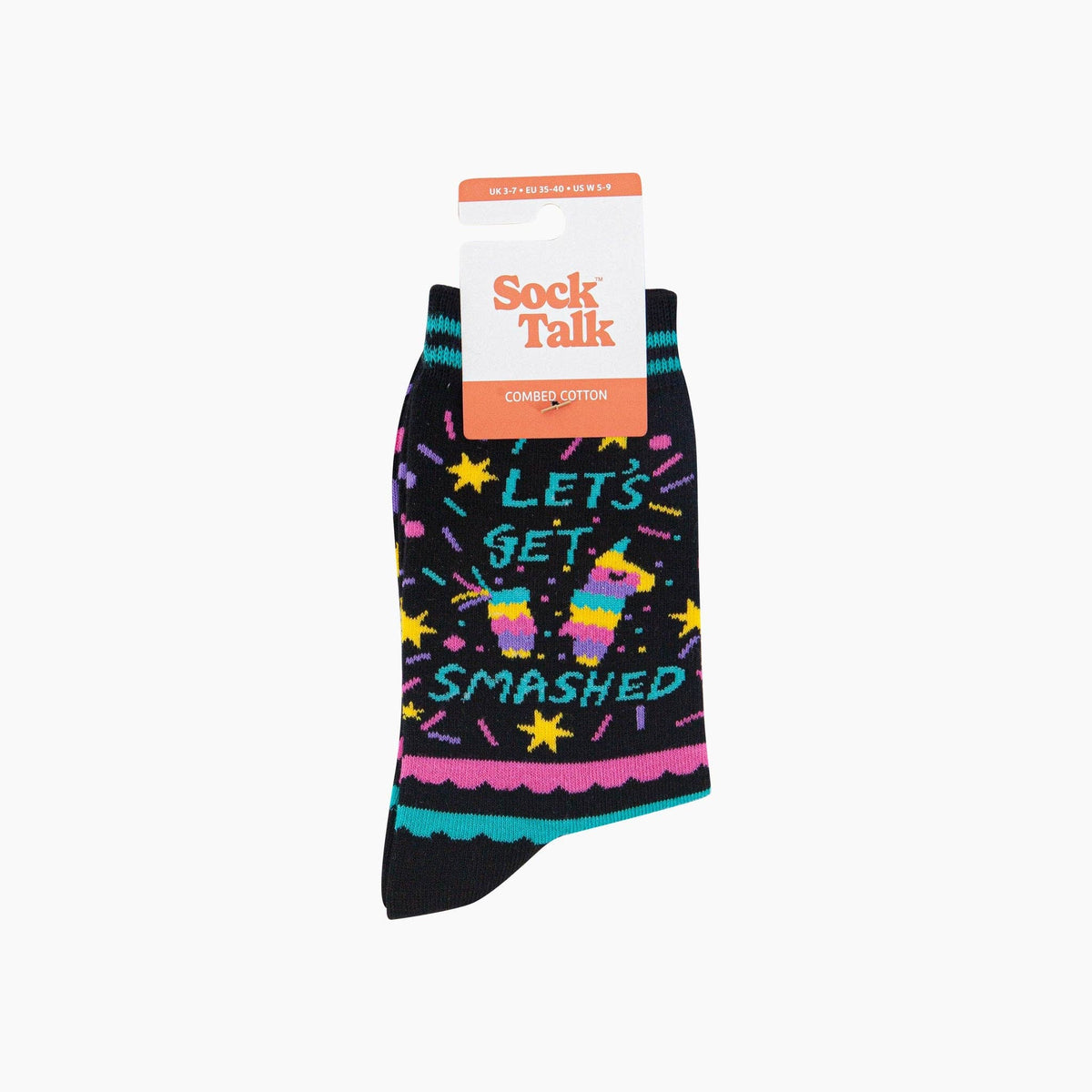 Pinata 'Let's Get Smashed - Funny Women's Socks | Laughing Sisters UK