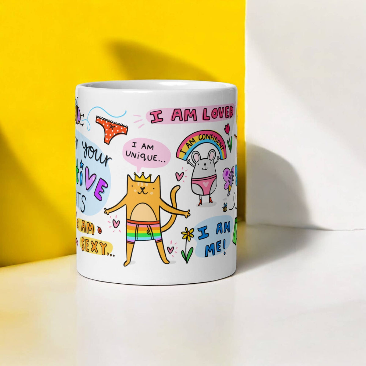 Positive Pants Motivational Mug Self Care Gift | Laughing Sisters UK