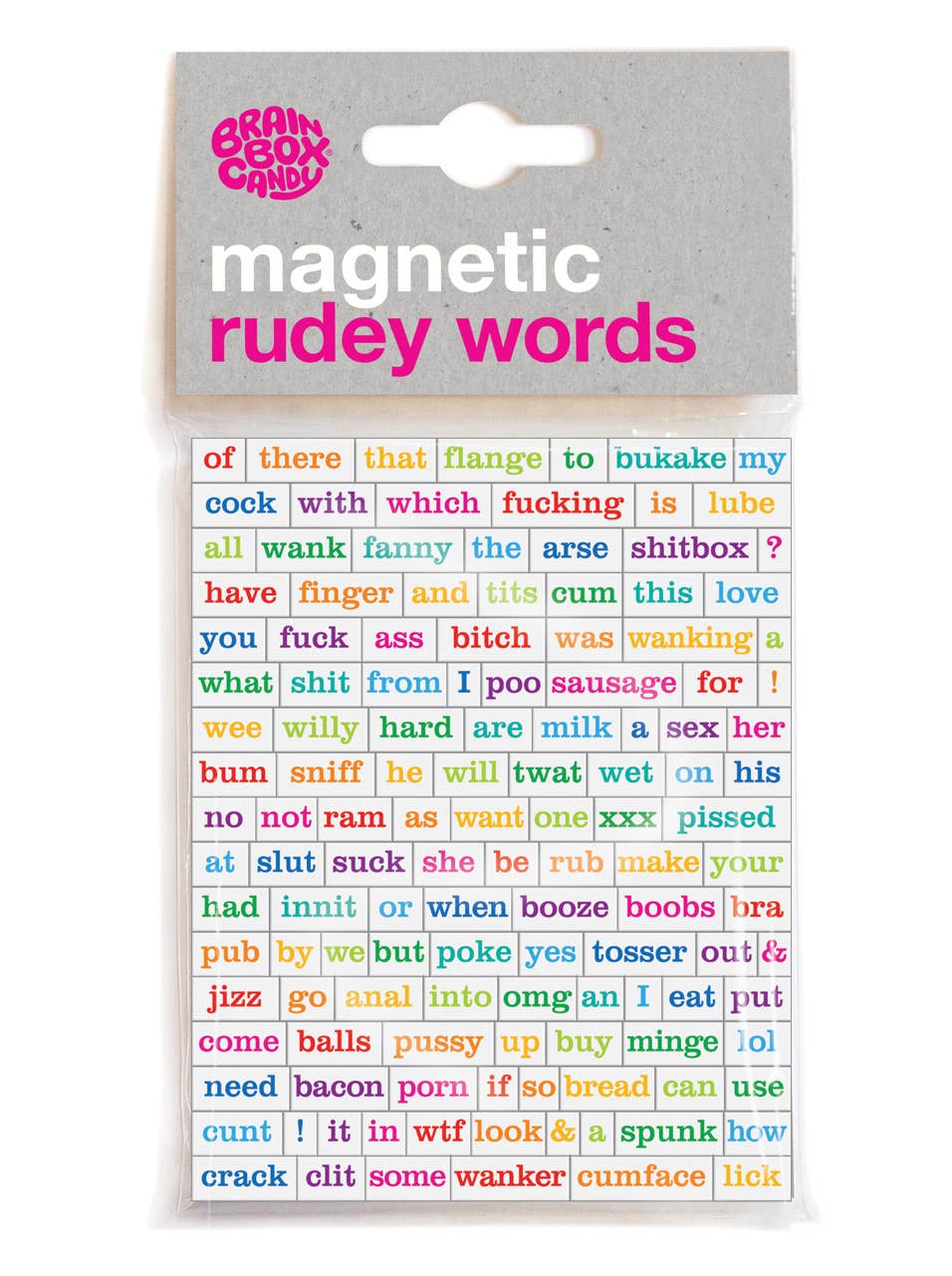Rudey Magnetic Words - Sweary Fridge Magnet | Laughing Sisters UK