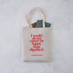 Jane Eyre Quote Tote Bag | Laughing Sisters UK