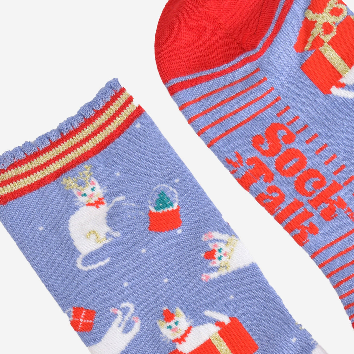 Christmas Cat Women's Bamboo Socks | Laughing Sisters UK