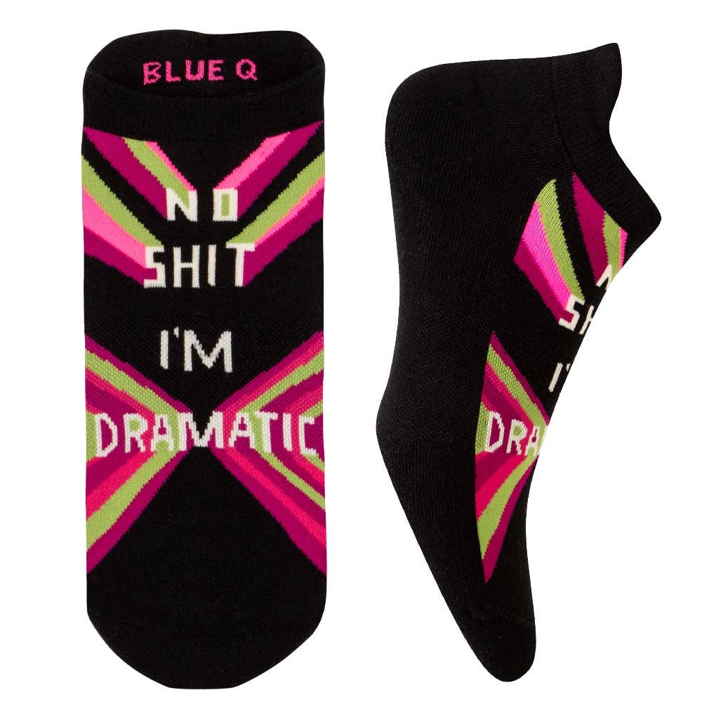 No Shit I'm Dramatic - Funny Women's Trainer Socks | Laughing Sisters UK
