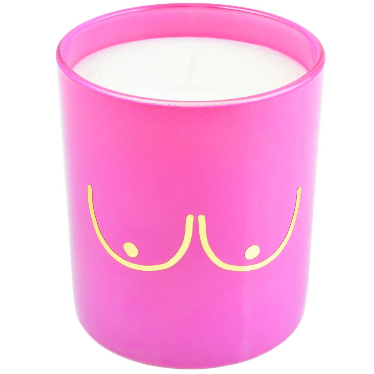 Pink Ribbon Charity Boobs Scented Candle | Laughing Sisters UK