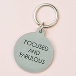 Focused and fabulous keyring - gift for work friend | Laughing Sisters UK