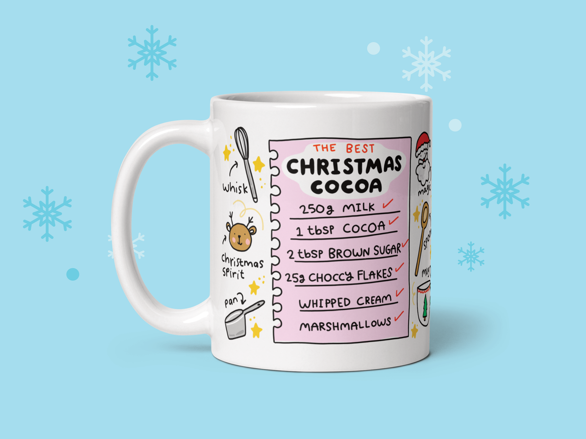 The Best Christmas Cocoa Recipe Mug | Laughing Sisters UK