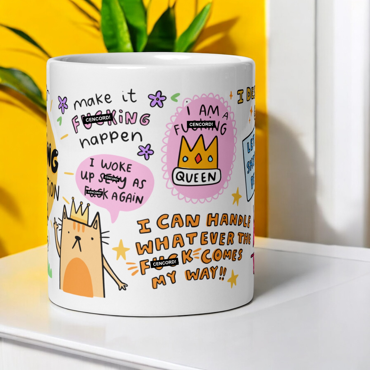 My Fucking Affirmation Mug - motivational self care gift | Laughing Sisters UK