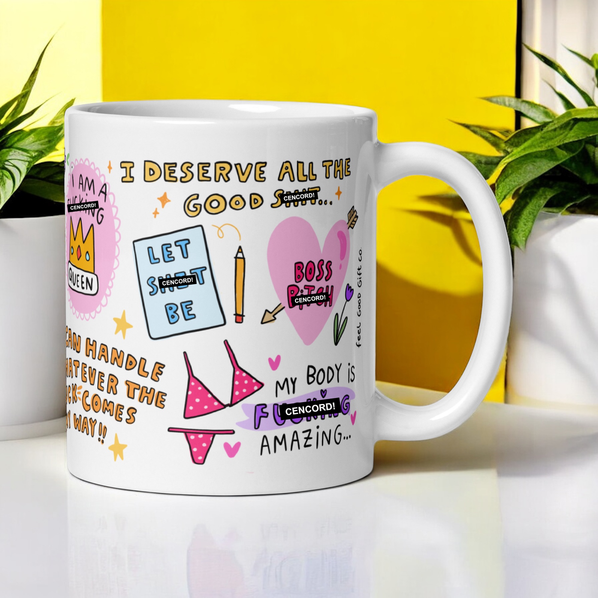 My Fucking Affirmation Mug - motivational self care gift | Laughing Sisters UK