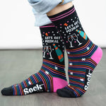 Let's Get Fizzical - Funny Women's Socks | Laughing Sisters UK
