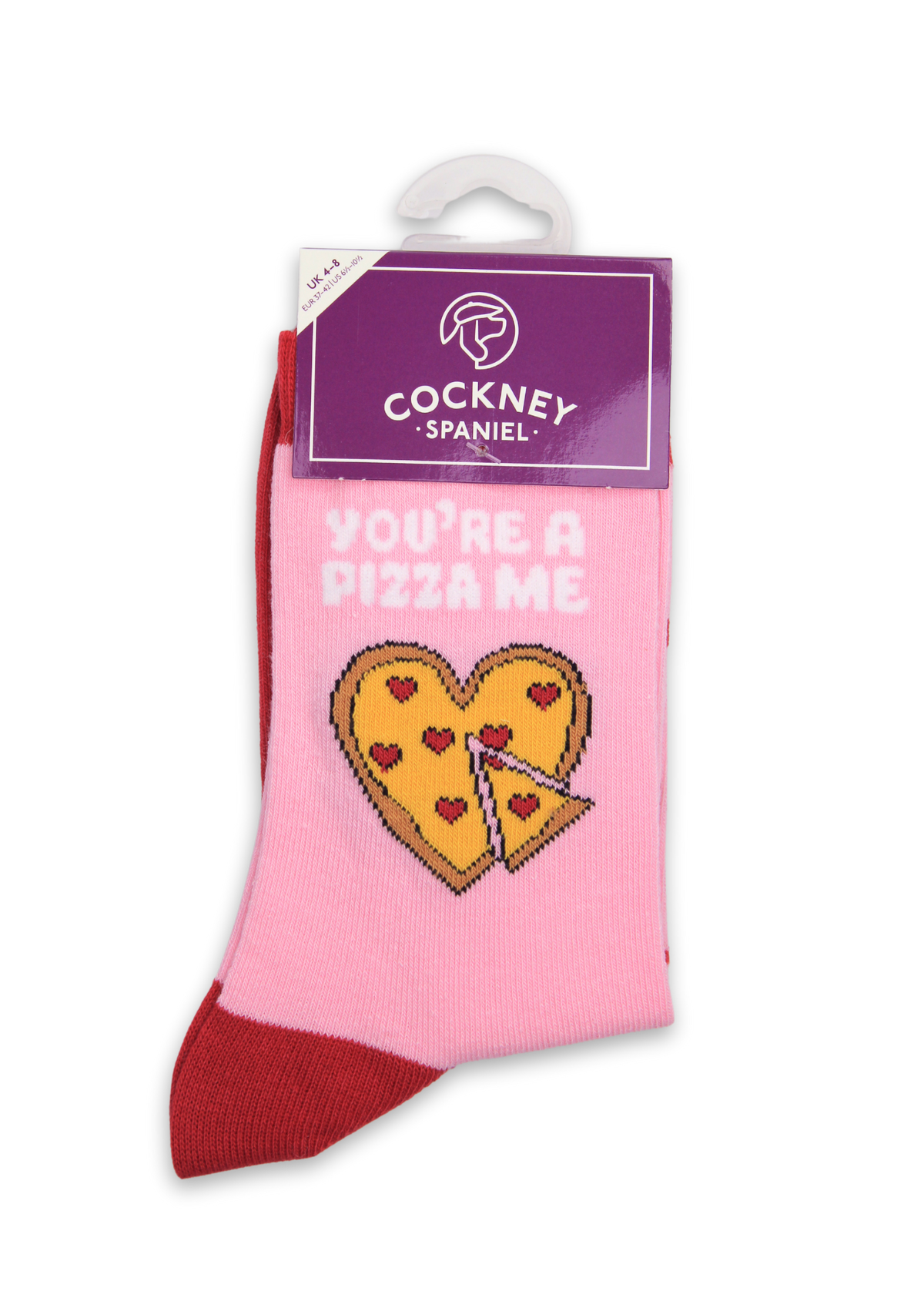 You're a pizza me - funny Valentine's socks | Laughing Sisters UK