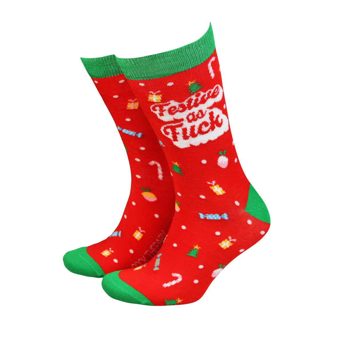 Festive as fuck women's socks | Laughing Sisters UK
