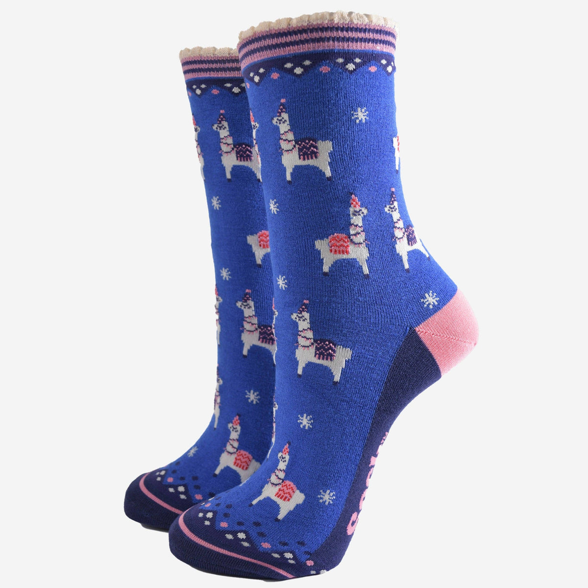 Party Llamas Women's Bamboo Socks