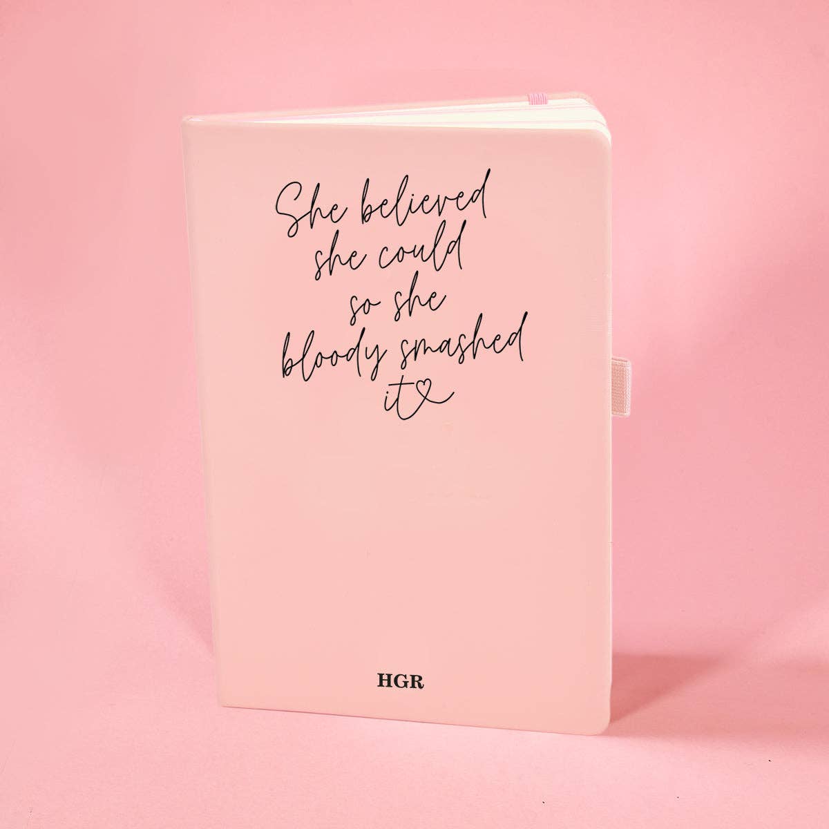 She believed she could so she bloody smashed it notebook | Laughing Sisters UK