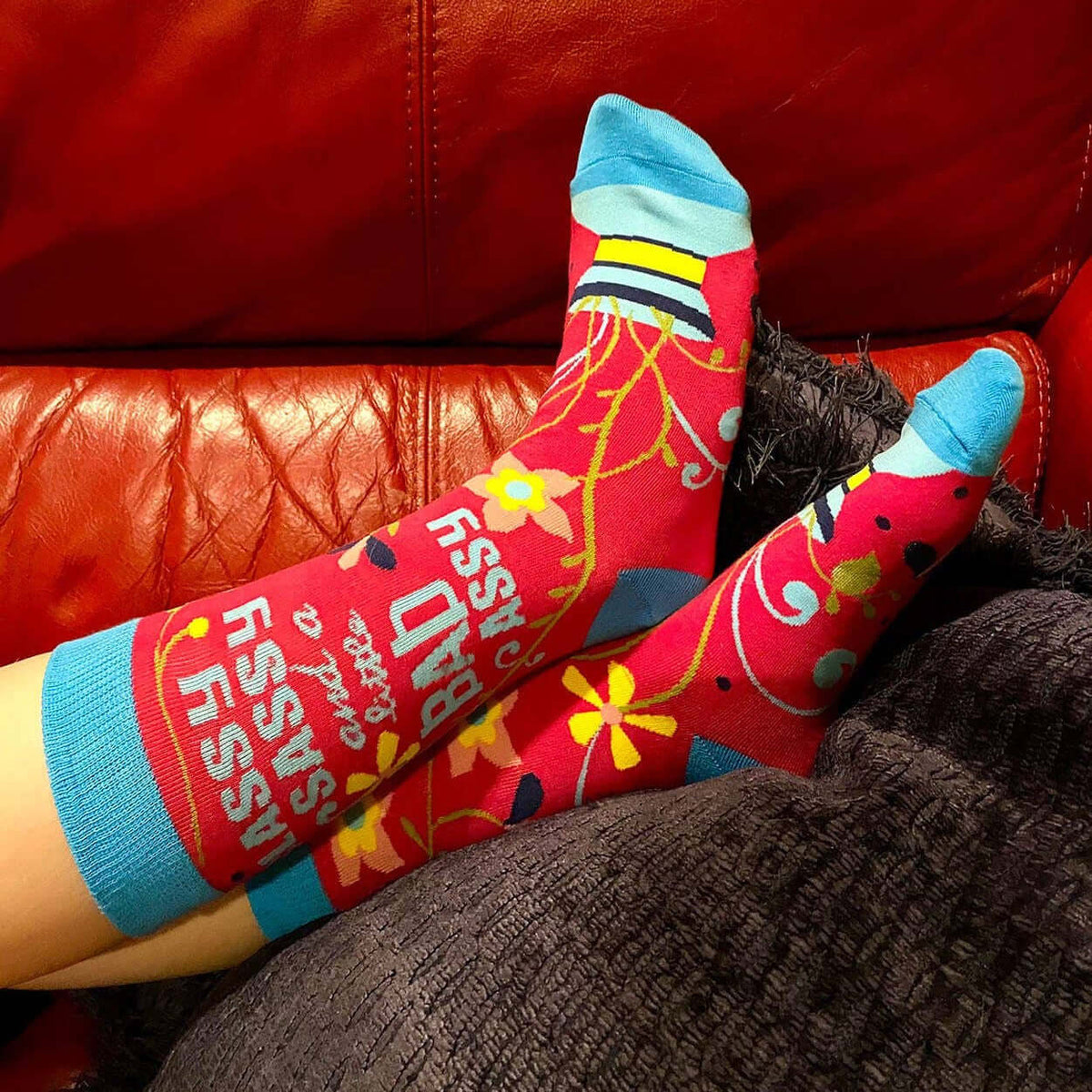 Classy, sassy and a little Bad Assy Socks - funny socks for strong women | Laughing Sisters UK