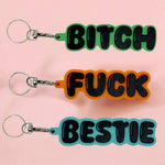 Sassy Bubble font Keyring Gift | Laughing Sisters UK