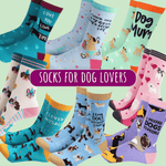 Funny socks for dog lovers - unique gift for dog Mums | Laughing Sisters UK