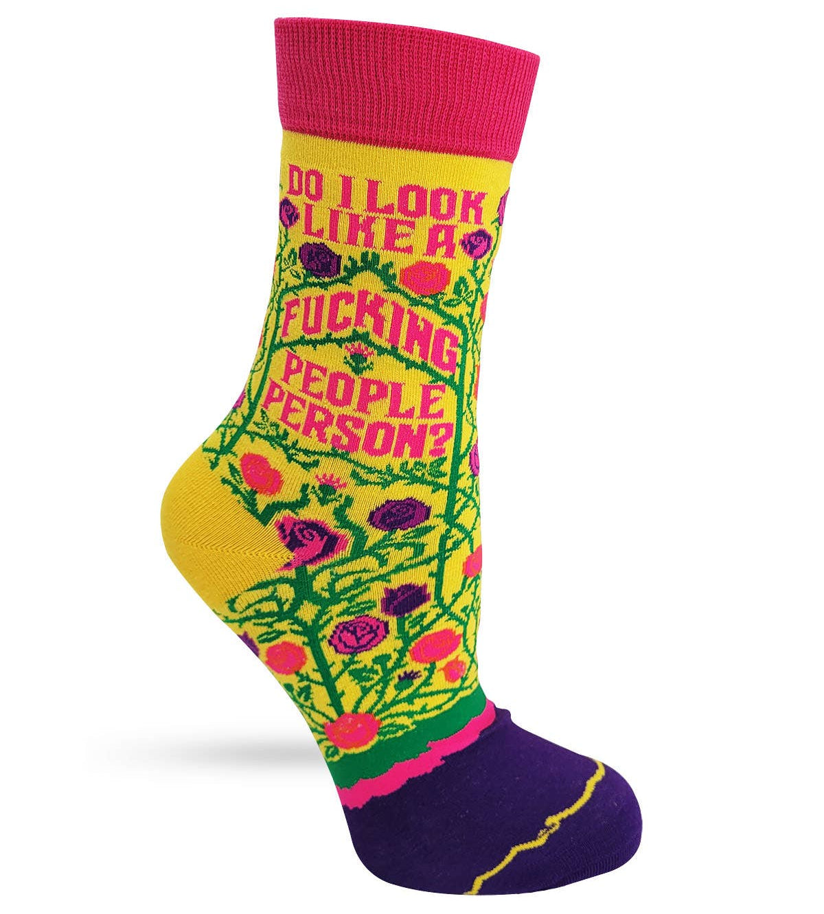 Do I look like a fucking people person Socks - sweary socks for introverts | Laughing Sisters UK