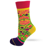 Do I look like a fucking people person Socks - sweary socks for introverts | Laughing Sisters UK