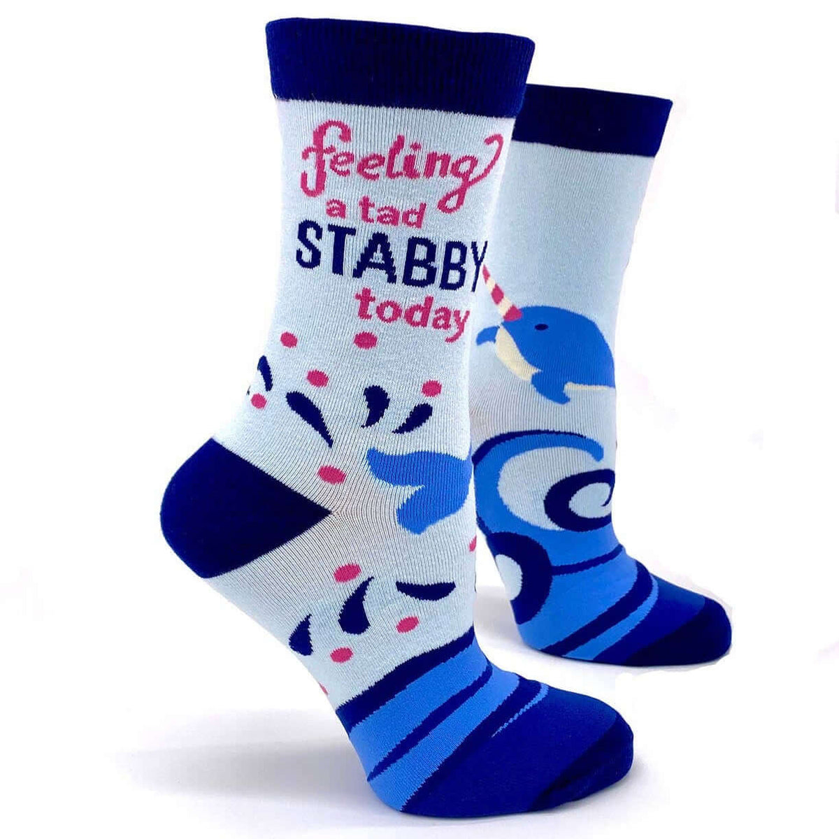 Feeling a tad stabby today - funny women's socks | Laughing Sisters UK