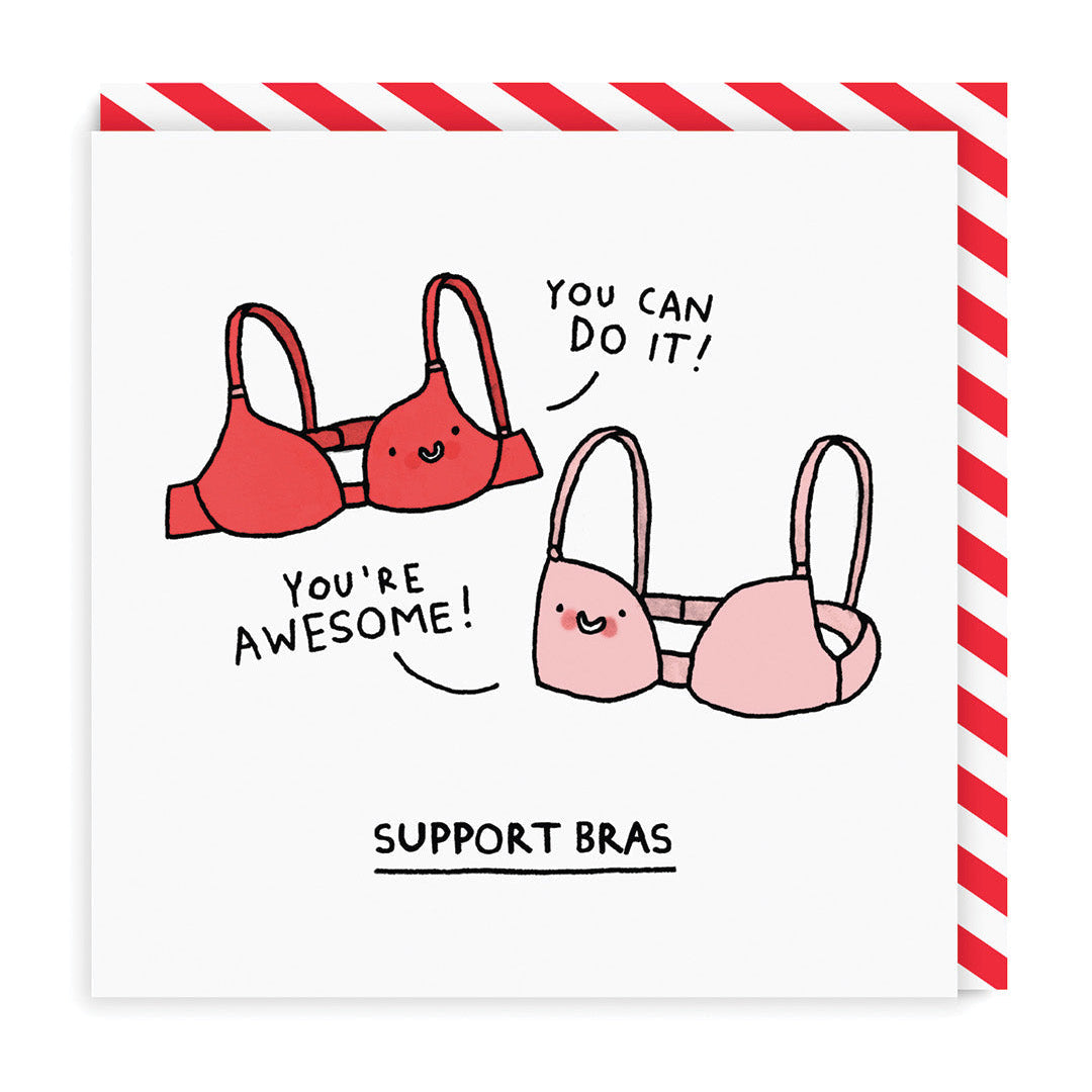 Support Bras - Greeting card by Gemma Correll | Laughing Sisters UK