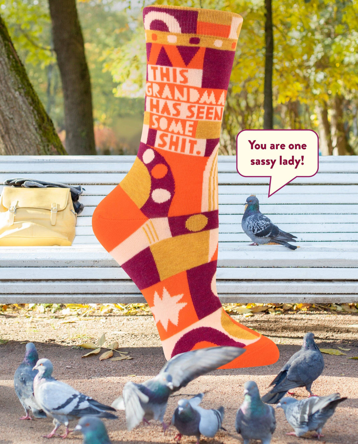 Grandma's seen some shit socks - funny socks for strong women | Laughing Sisters UK