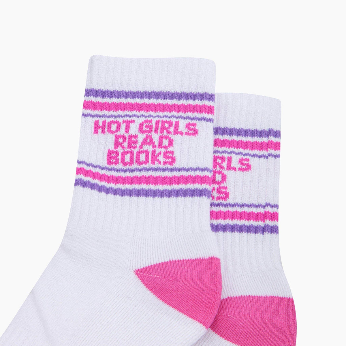 Hot Girls Read Books Socks - socks for a book girl | Laughing Sisters UK