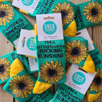 I'm a fucking ray of sunshine socks - sweary socks for women | Laughing Sisters UK