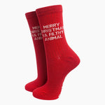 Merry Christmas You Filthy Animal - Home Alone funny Christmas socks | Laughing Sisters UK