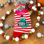 Merry Fucking Christmas - Katie Abey Cat Socks. Sweary Christmas Socks | Laughing Sisters UK
