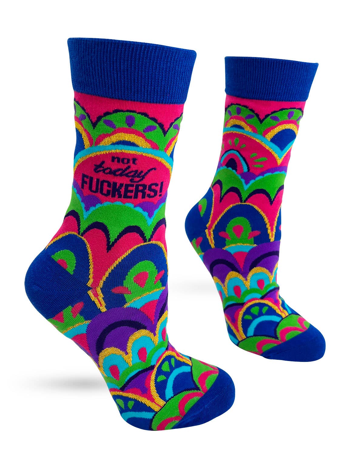 Not Today Fuckers Socks - sweary socks for strong women | Laughing Sisters UK