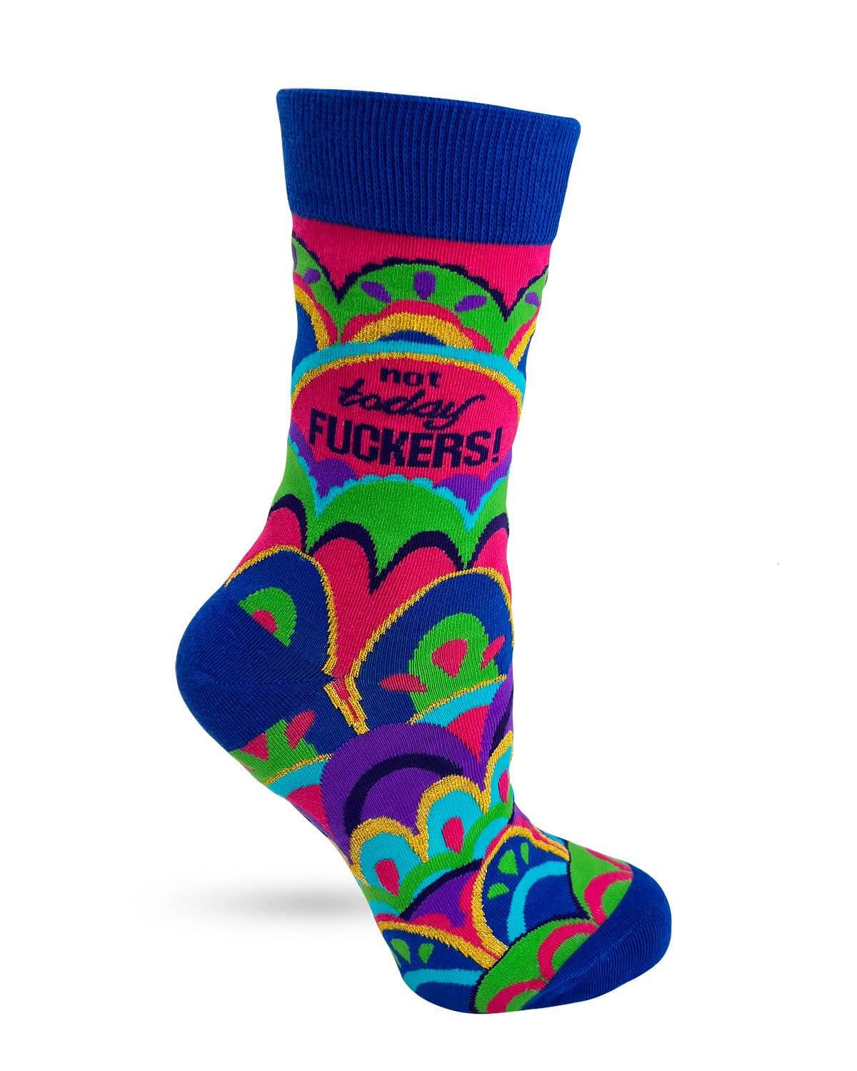Not Today Fuckers Socks - sweary socks for strong women | Laughing Sisters UK