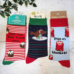 Pigs & Puds Christmas Sock Bundle - funny xmas socks for men | Laughing Sisters UK