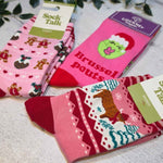 Pink & Pouty Christmas Sock Set - funny xmas socks for women | Laughing Sisters UK
