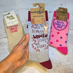 Strong Girls Club Sock Set - funky socks for strong women | Laughing Sisters UK