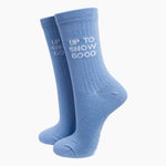 Up to snow good cotton glitter socks - fun Christmas socks | Laughing Sisters UK