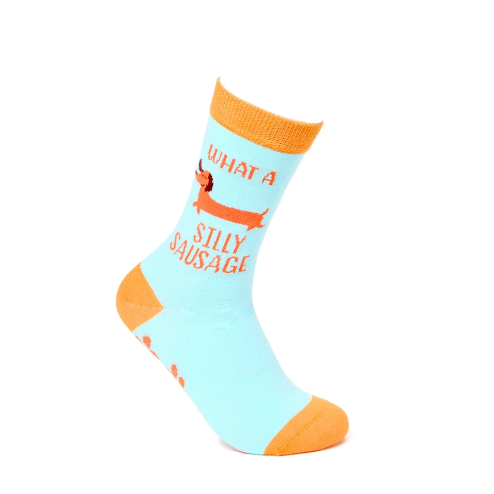 What a silly sausage - funny dachshund socks | Laughing Sisters UK