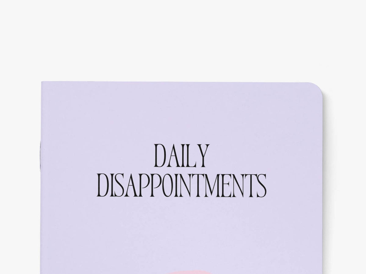 'Daily Disappointments' Notebook | Laughing Sisters UK