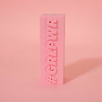 Pink Girl Power Candle | Laughing Sisters UK